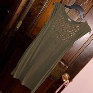 ADYF Olive Green Sleeveless Dress